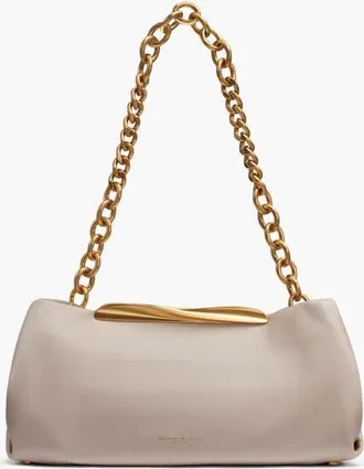 DKNY Poplin Clutch in Sand at Nordstrom