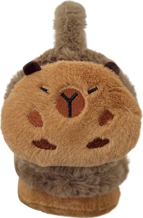 Generic Winter Ear Muffs - Cute Earmuffs, 54-58cm Cartoon Capybara Soft Warm Wrap Protector, Soft Warmer Plush Animal Earmuffs | For Commuting Outdoor Winter 