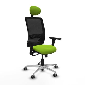Piqueras y Crespo Silla De Oficina Piqueras Y Crespo Zulema Negro Malla Y Cuero Sint&eacute;tico