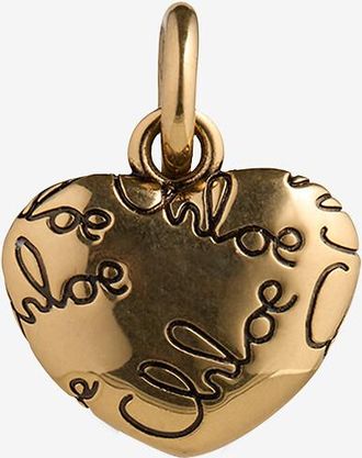 Chloé Goldener Charm Alphabet Coin Heart