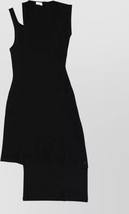 Courr&egrave;ges ribbed knee-length dress