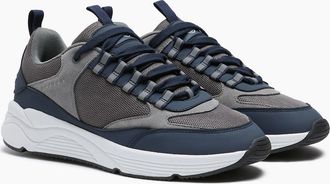 Unseen Footwear Mens Clarn Navy/Grey/White - Blue/Grey/Yellow - Size: 10
