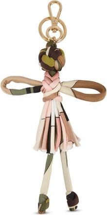 Pucci Iride-print keychain - Neutrals