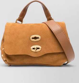 Zanellato leather studded shoulder bag