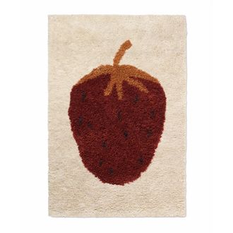 Ferm Living Fruiticana Teppich Erdbeere, 120 x 180 cm
