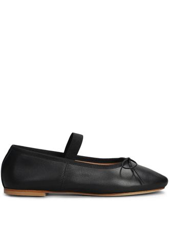 Anniel leather ballerina shoes - women - Leather/Leather/Leather - 38 - Black