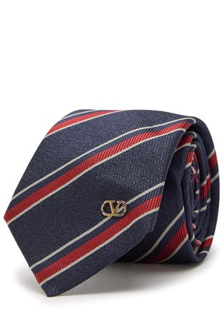 Valentino Garavani Striped Silk tie - Multicoloured 1 - One Size