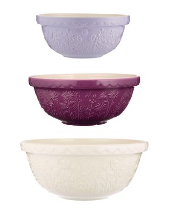Mason Cash Mason Cash Set Of 3 In The Meadow Mixing Bowls