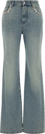Alexander McQueen Flared Jeans - Dames - Flared Jeans - Blauw - W28 - Katoen - Jeans