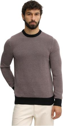 Barbour Wells Trui met Ronde Hals - Heren - Ronde hals truien - Veelkleurig - S - Katoen - Truien & Vesten