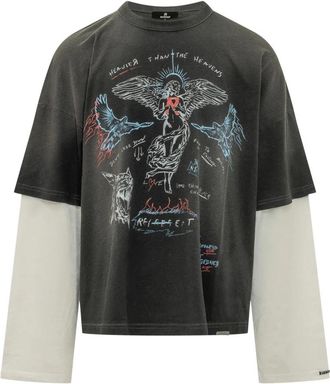 Represent Long Sleeve Tops - Heren - Longsleeves - Zwart - S - Tops