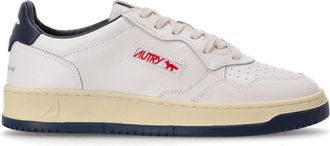 Autry White Blue Lace Up Sneakers