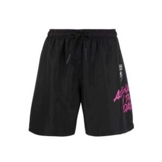 Automobili Lamborghini Zwart Strandkleding 72Xby - Heren - Strandmode - Zwart - S - Badmode