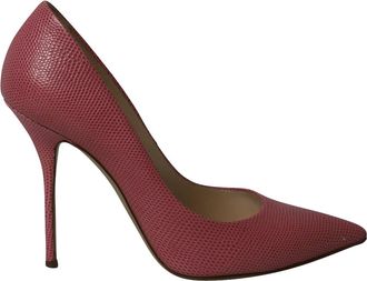 Casadei Pointed Stiletto Heels in Pink Leather