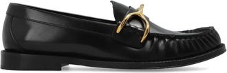 Alexander McQueen Wishbone Loafers - Dames - Loafers - Zwart - 38 1/2 EU - Leer - Schoenen