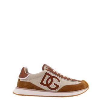 Dolce & Gabbana Sneakers, male, Multicolor, Size: 13 US Cushion Canvas With Side Logo Sneakers
