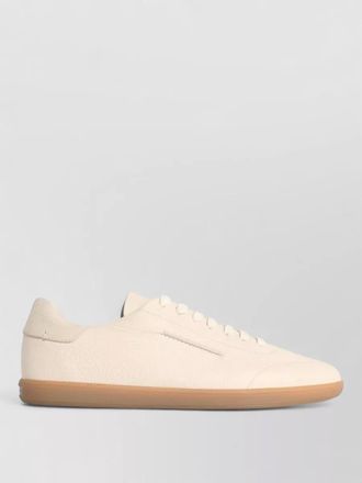 Ermenegildo Zegna low top leather lace up sneakers