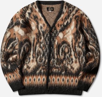 Needles Men s Paisley Mohair Cardigan Black