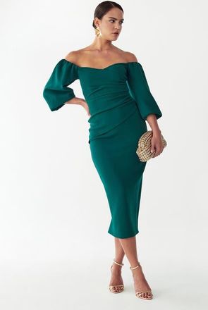 BWLDR Jessamy Dress in Emerald at Nordstrom, Size 12