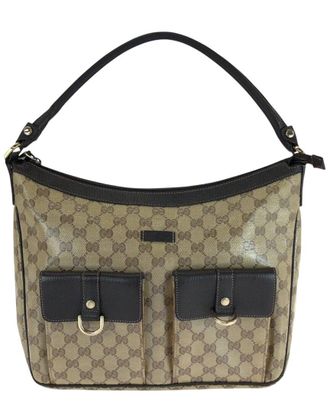 Gucci Gg Crystal Gold Hobo Bag (Authentic Pre-Loved)