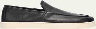 Bergdorf Goodman Mens Buffalo Leather Hybrid Sneaker Loafers
