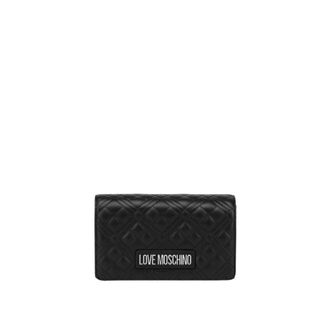 Love Moschino Trapuntata Clutch - Dames - Tassen - Zwart - Maat: ONE Size Zijde