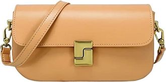 Generic Compatible For Womens Layered Leather Shoulder Bag, Small Square Handbag(G)