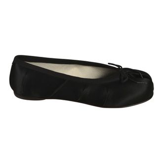 Maison Margiela Ballerinas, female, Black, Size: 6 1/2 US Tabi Satin Ballerina