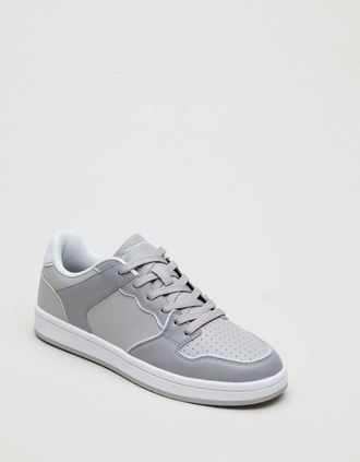 Ben Sherman Mens Ben Sherman Club Leather Mens Grey Trainers - Size: 11