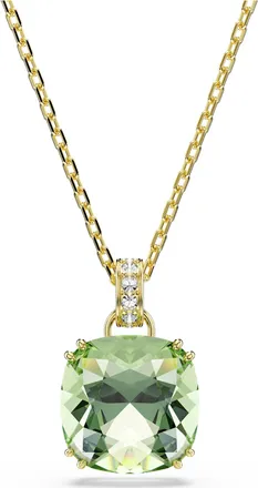 Swarovski Millenia 18k Gold Plated Cushion-Cut Necklace