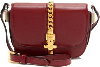 Gucci Red Leather Sylvie 1969 Mini Shoulder Bag (Authentic Pre-Loved)