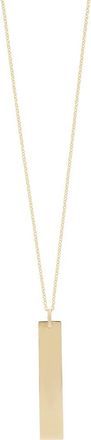 Bony Levy 14K Gold Engravable Pendant Necklace in 14K Yellow Gold - Font 1 at Nordstrom, Size 18