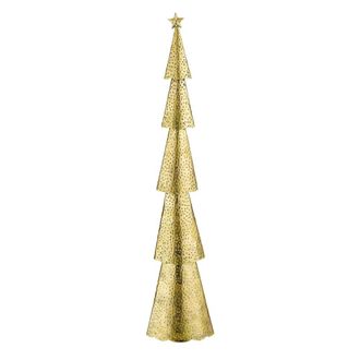house of seasons &Aacute;rbol de navidad decorativo oro h89.5xb10xl19cm