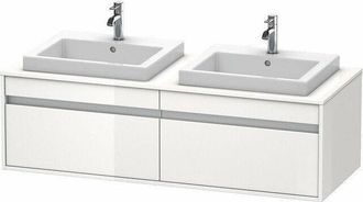 Duravit Ketho Mueble De Pared 6797, 2 Extra&iacute;bles, 1400mm, Para 2 - Duravit