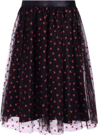 Hell Bunny Bianca Skirt Black-Red