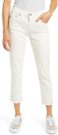 AG - Adriano Goldschmied The Ex-Boyfriend Crop Slim Jeans in 5 Years Ivory D at Nordstrom Rack, Size 24