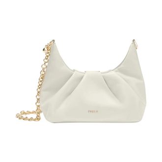 Furla Shoulder Bags, female, White, Size: ONE SIZE Delia Mini Shoulder Bag