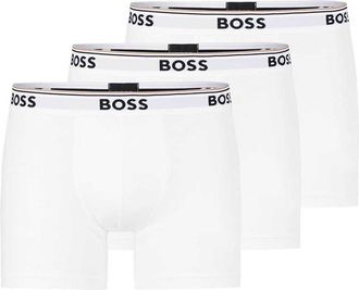 HUGO BOSS Heren Boxershort (Pakket van 3) (Wit)