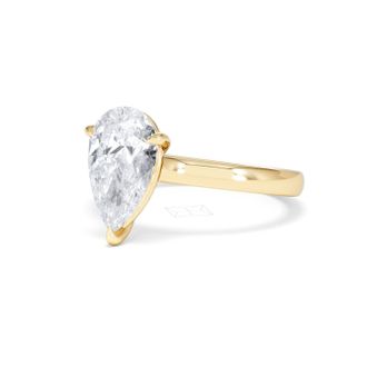 The Diamond Store Amora Pear 2.00ct Lab Diamond Engagement Ring F/VS Set in 18K Gold
