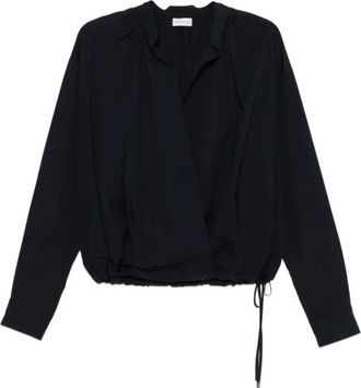 Dries Van Noten Blouses - Dames - Blouses - Blauw - M - Katoen - Overhemden