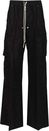 Rick Owens Broeken, Heren, Zwart, XL, Katoen, Double Cargo Jumbo Belas Broek