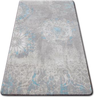 RugsX Alfombra Acr&iacute;lica Patara 0129 Color Blanco Arena/turquesa Grey 240x350 Cm