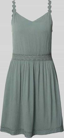 Only Tailliertes Minikleid aus reiner Viskose Modell KARMEN in Schilf, Gr&ouml;&szlig;e 36