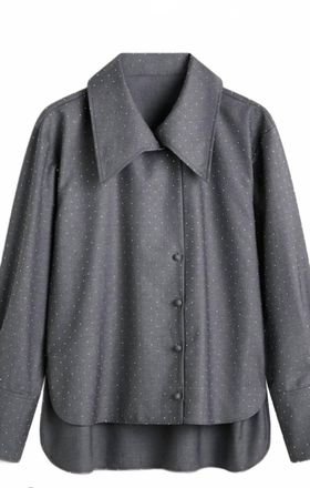 Scanlan Theodore Womens Diamant&eacute; Shirt In Grey