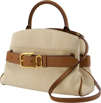 Marc Jacobs Womens The Small Satchel Bag - Marc Jacobs Cotton Ivory Handbags-Purses