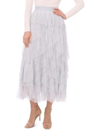 Halogen Layered Tulle Skirt in Pearl Blue at Nordstrom Rack, Size X-Small
