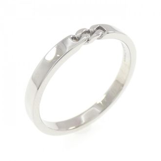 Herm&egrave;s Silver Platinum 950 Band Ring (Pre-Owned)