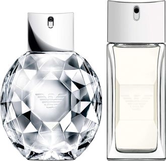 Armani Unisex Diamonds Duo - 50ml Eau de Parfum & for Men Eau de Toilette - Brown - One Size