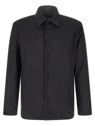 Herno Reversible Wool-Blend Overshirt - Gray