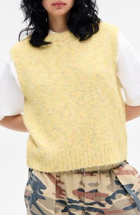 BDG Arizona Nep Sweater Vest in Yellow at Nordstrom, Size X-Large
